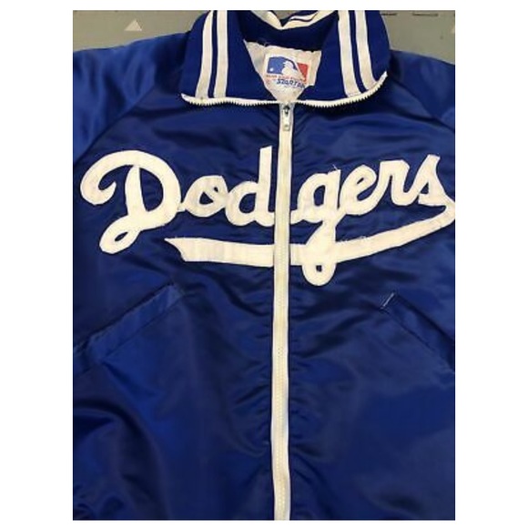 Vintage 80s Los Angeles Dodgers Satin Jacket by Starter Size S Small Rare - Picture 2 of 11